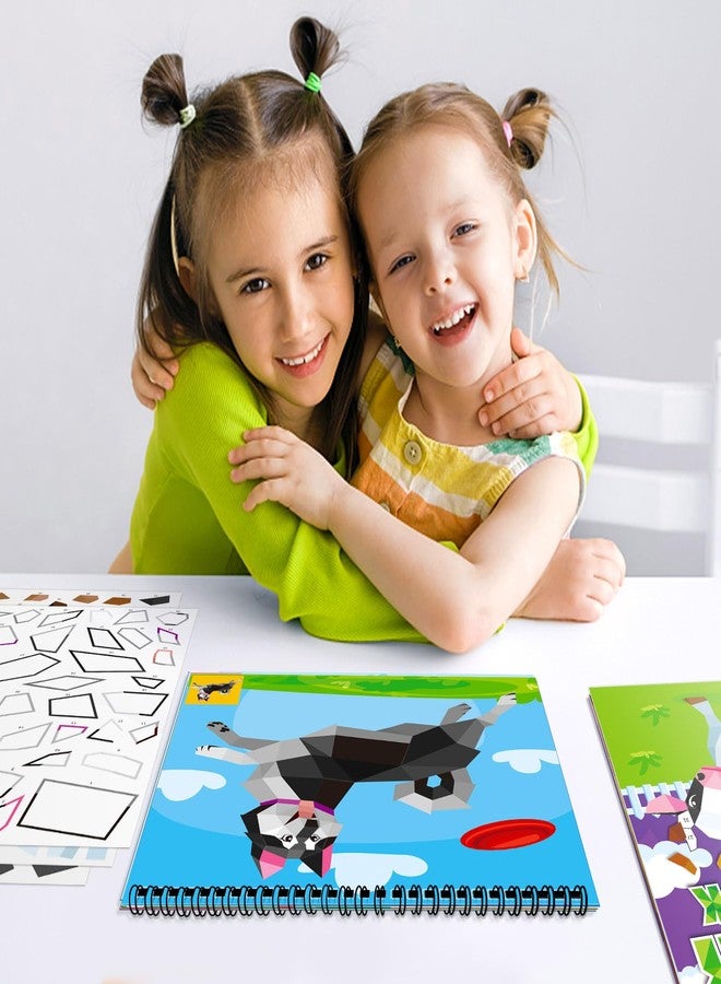 TBEEJ 2PCS Sticker Books for Kids Ages 4-8 Animal Themed Designs Party Gift Create 20 Pictures - Image 5